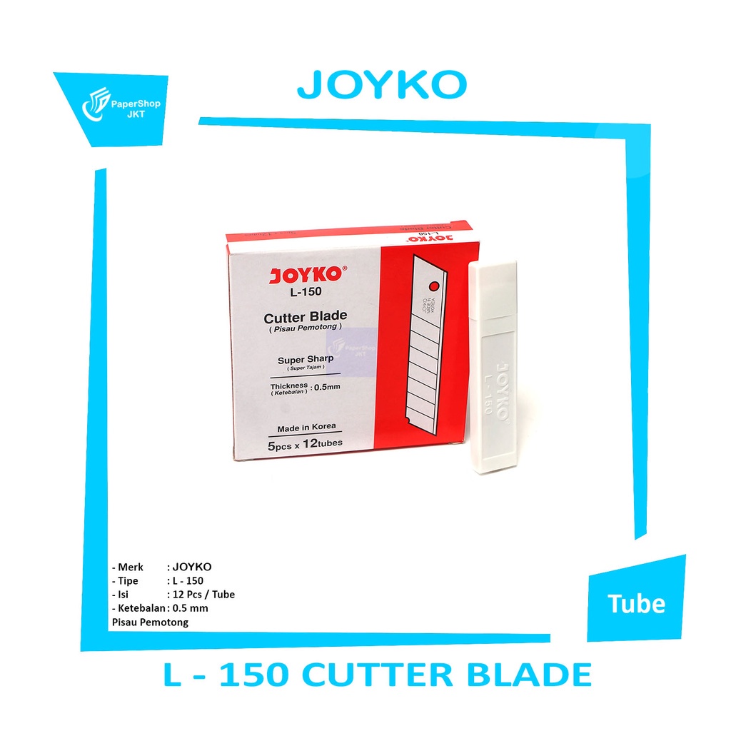 

JOYKO - Refill Cutter Blade L150 Super Tajam Tube isi ulang cutter besar - Tube