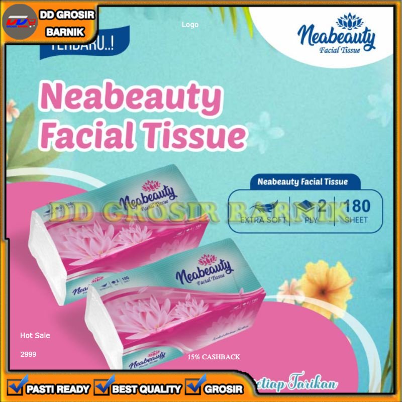 [DGB] TISU TISUE TISSUE FACIAL WAJAH 2PLY 2 PLY KECANTIKAN MURAH 180SHEET MURAH TERMURAH