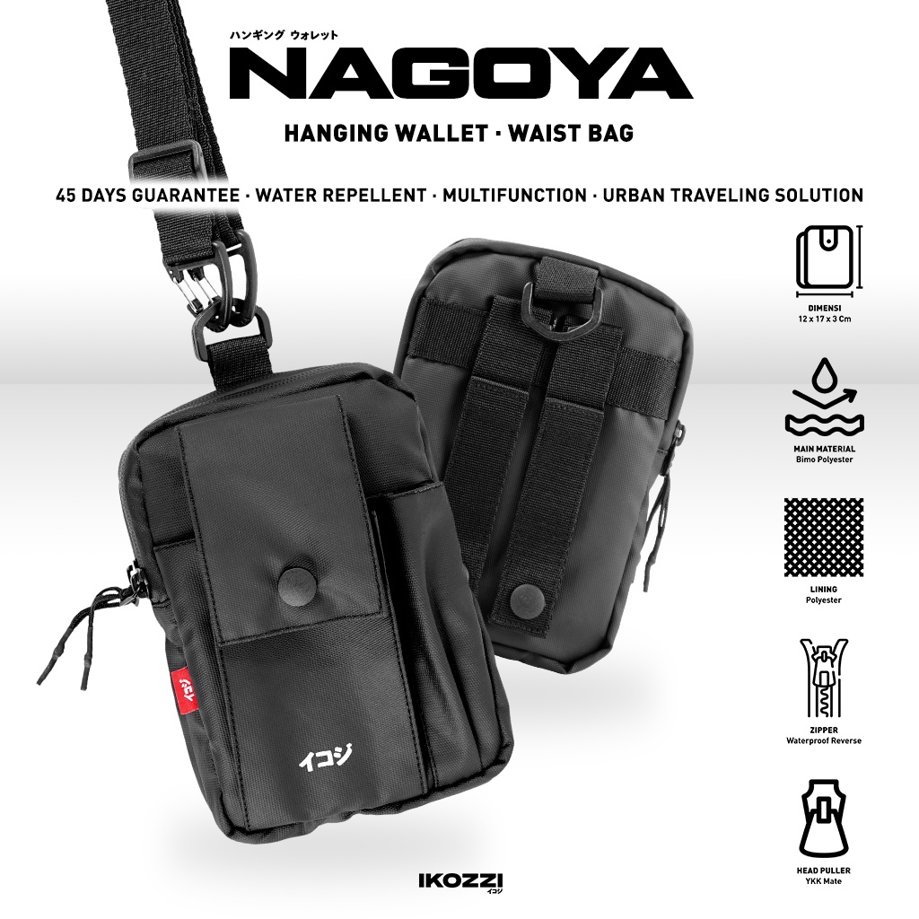 Ikozzi Nagoya Hangging Wallet - Tas Pinggang