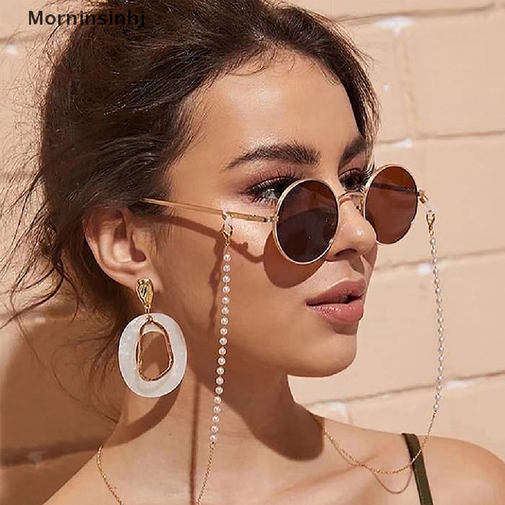 Mornin Fashion Ladies Sunglasses Chain Rantai Mutiara Tahan Jatuh Rantai Tali Kacamata id