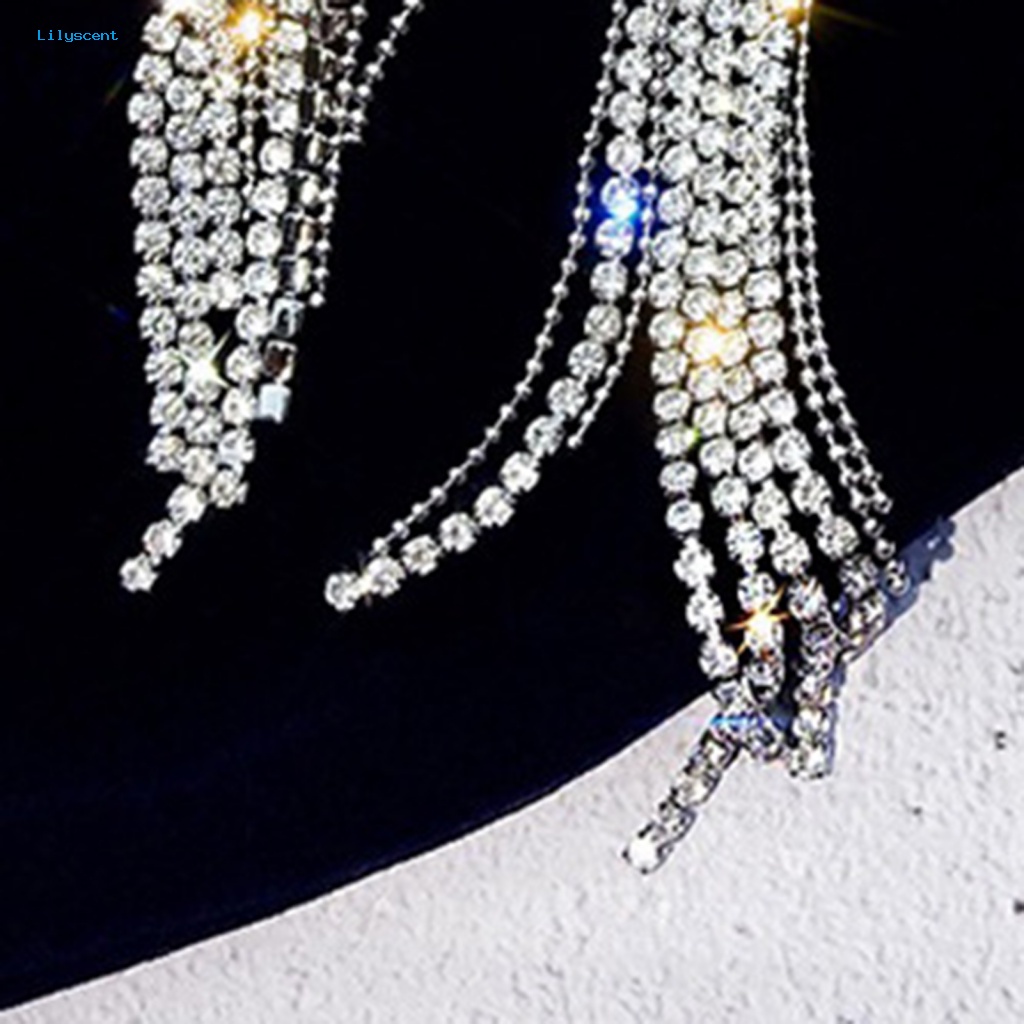Lilyscent 1pasang Anting Menjuntai Elegan Untuk Hadiah Anting Drop Portable Shiny