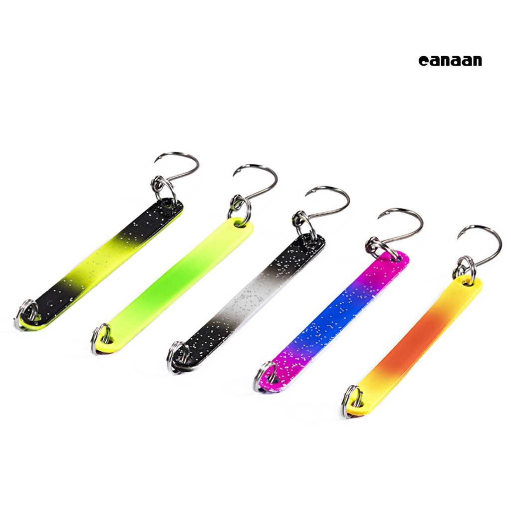 Cnn-5cm/2.5g Sequin Lure Umpan Dua Sisi Warna-Warni Metalik Sequin Tajam Kait Universal Cegah Lolos Tembaga Air Tawar Trout Bass Kecil Keras Memancing Umpan Umpan Perlengkapan Memancing