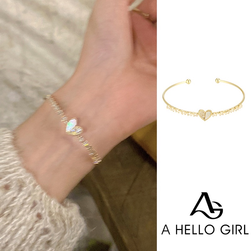 Gelang Model Terbuka Desain Hello Kitty Untuk Perempuan