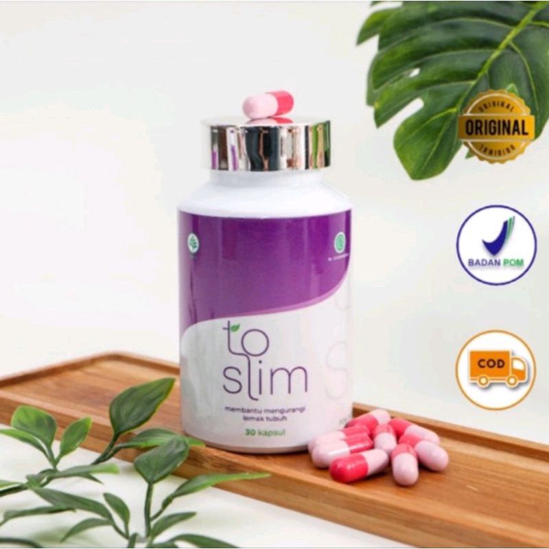 Pelangsing To Slim - Toslim Original Herbal Isi 30 Kapsul Bpom