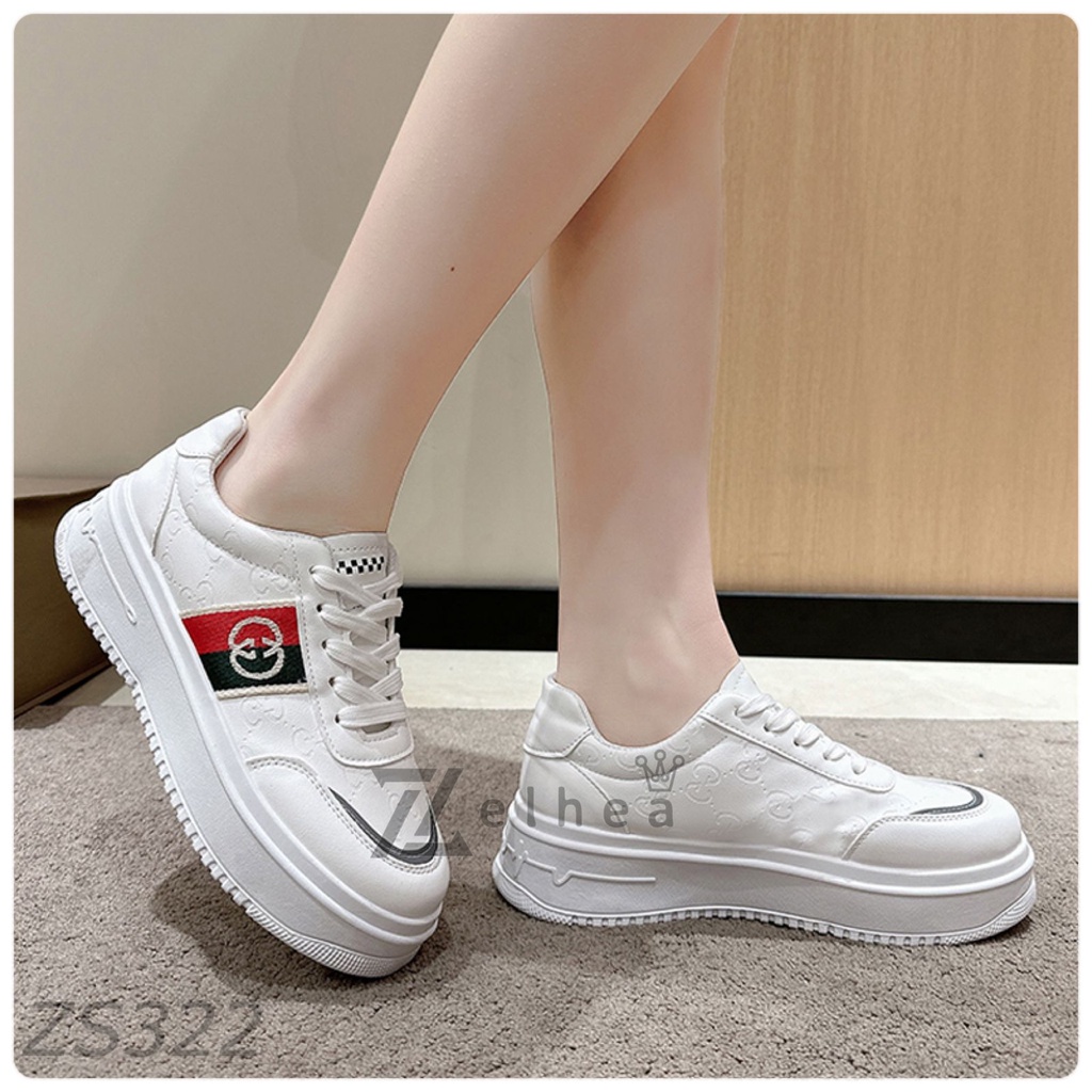 (HZ) Sepatu Sneakers Wanita Premium Sport Shoes ZS322