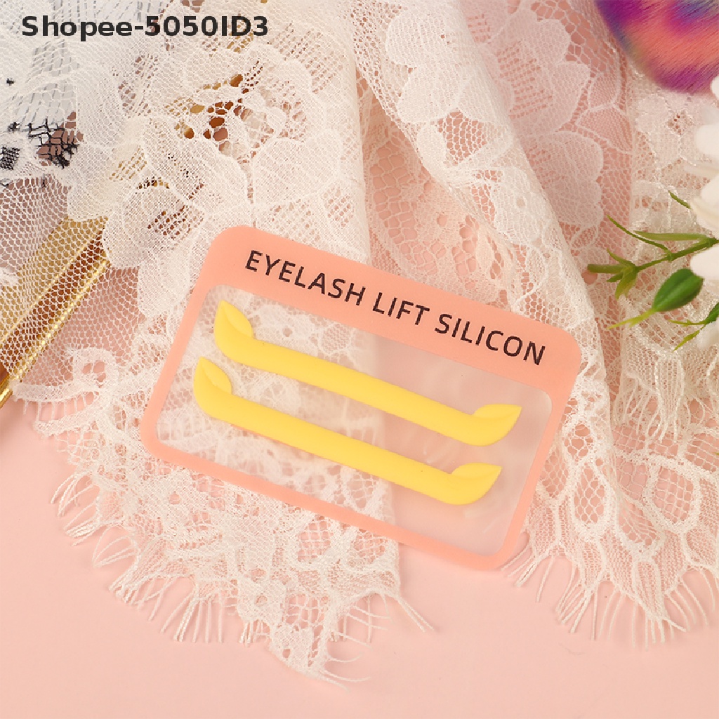 [HOT] 1pasang Silicone Eyelash Lift Silicone Lash Lift Perm Pads Cetakan Pengeriting Bulu Mata [ID]