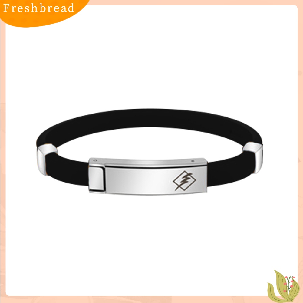 &lt; Freshbread &gt; Sport Silikon Energi Elektrostatik Keseimbangan Neg Ions Buckle Wristband Bracelet