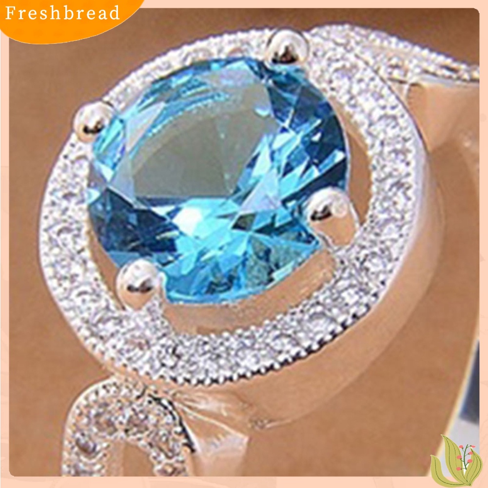 &lt; Freshbread &gt; Wanita Fashion Cubic Zirconia Tergabung Pertunangan Pernikahan Jari Cincin Perhiasan Hadiah