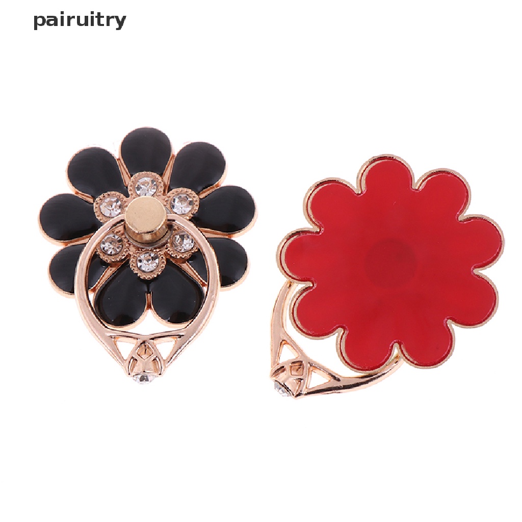 Prt Flower finger ring smartphone colorful metal stand holder phone holder Berdiri PRT