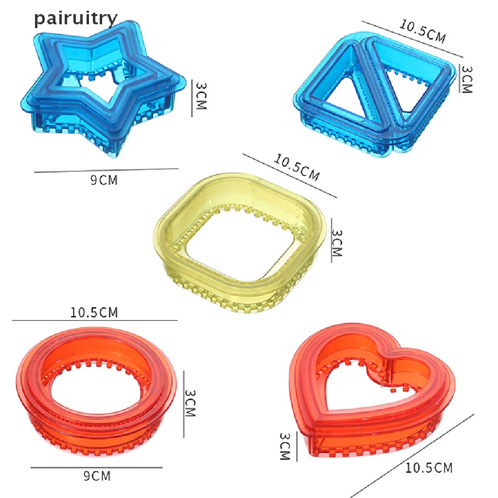 Prt SandWich Cutter and Sealer For Kids Lunch Sandwiches Maker Pembuat Sarapan Cetakan PRT