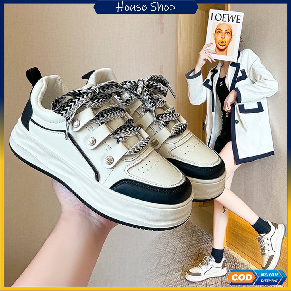 GRATIS BOX HS-0277 Sepatu Sports Wanita Jepang Sneakers Casual Style Import Premium