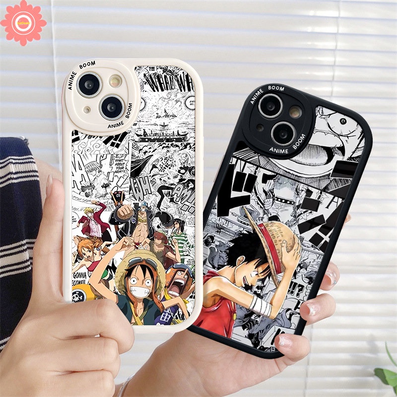 Case Redmi 12C A1 9 10C K40s 9A 10A 9C 10 9T Note8 9 10 11 10s 11s 10Pro 9Pro 9s 11Pro+8Pro POCO X3 NFC Pro M3 F4 Mi 12 11 Lite 11T Anime Kartun Luffy Lucu Sarung One Piece