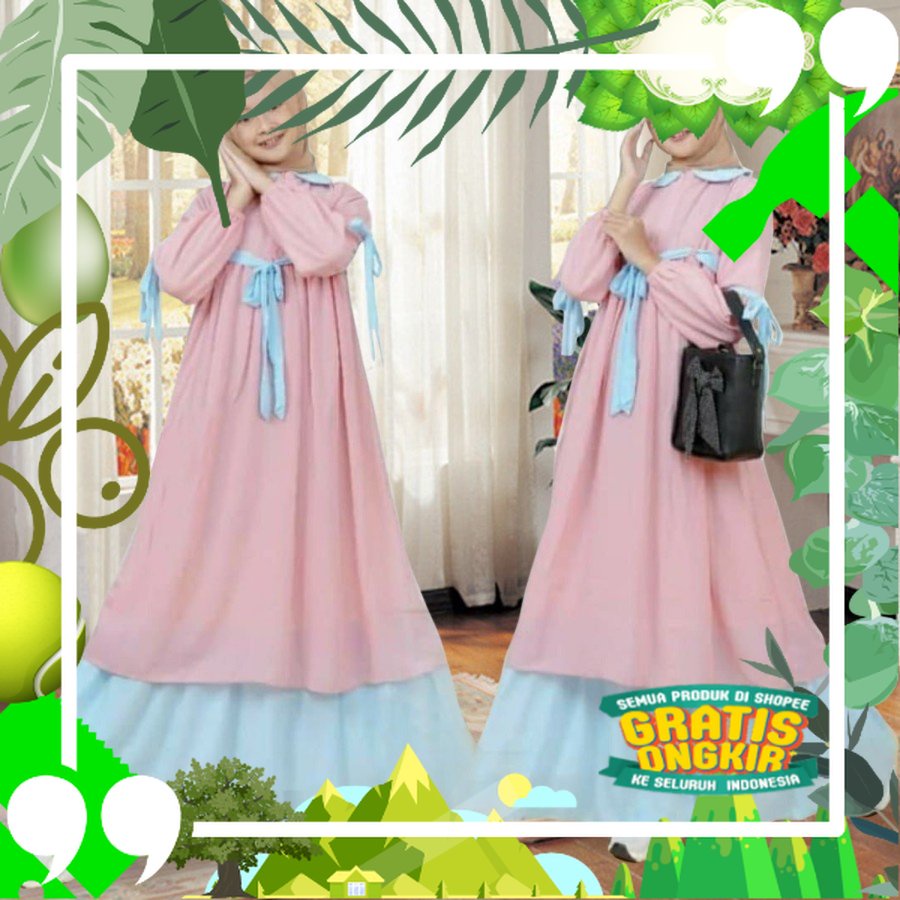 Gamis Lesty Remaja Tanggung Anak Premium Terbaru Trend Lebaran 2023 Gamis Anak Tanggung Remaja Umur 