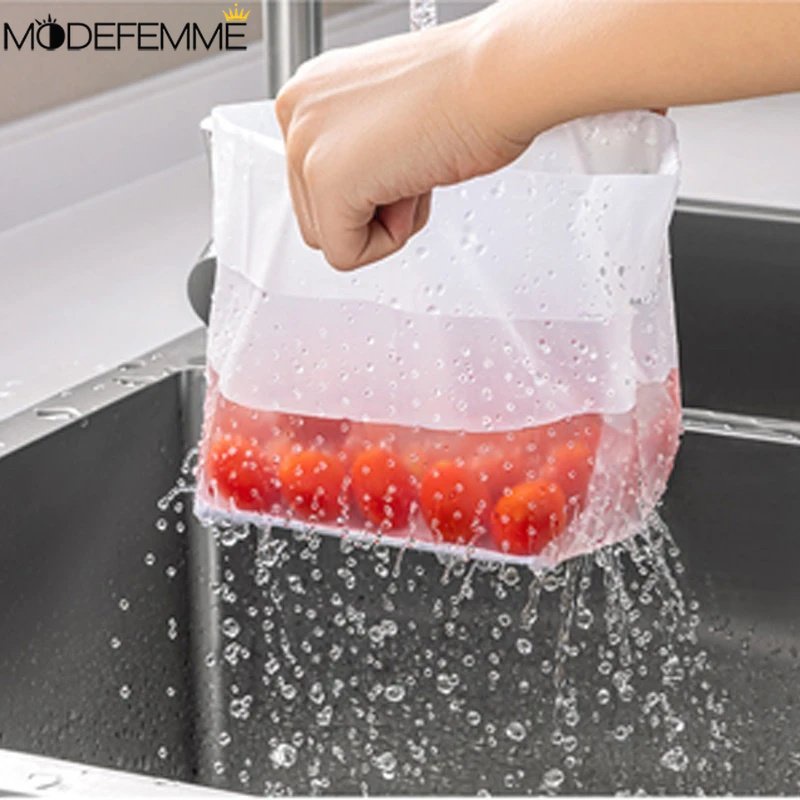 Drain Anti Blok Kantong Sampah Disposable Kitchen Strainer Sink Jaring Sampah Dapur Kamar Mandi Saringan Got Cleaners 10PCS Self-standing Drain Bags Saringan Got Wastafel Mesh