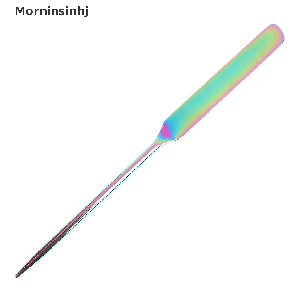 Mornin 1Pc Spatula Makeup Titanium Warna Mixing Stick Foundation Alat Pencampur Krim id