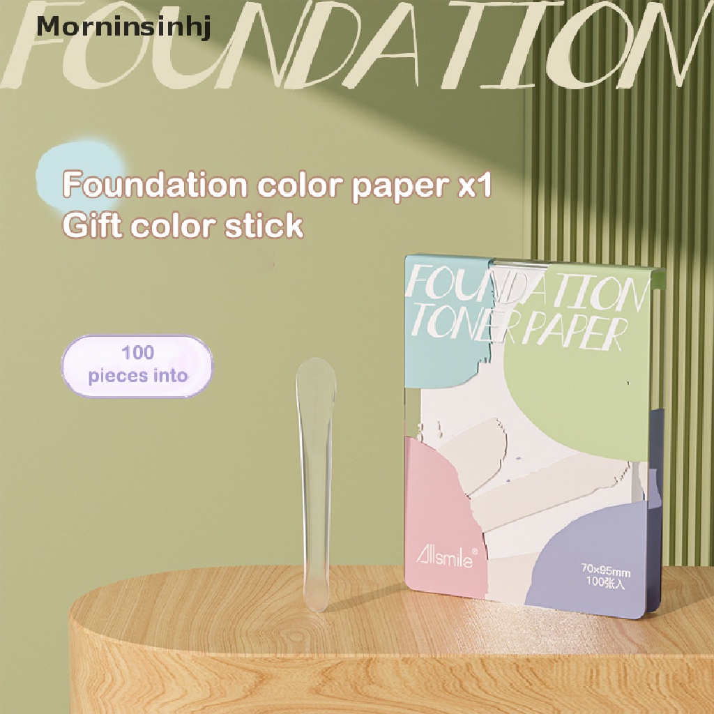 Mornin 100lembar Kertas Palet Foundation Cair Sobek Disposable Color Mixing Paper id
