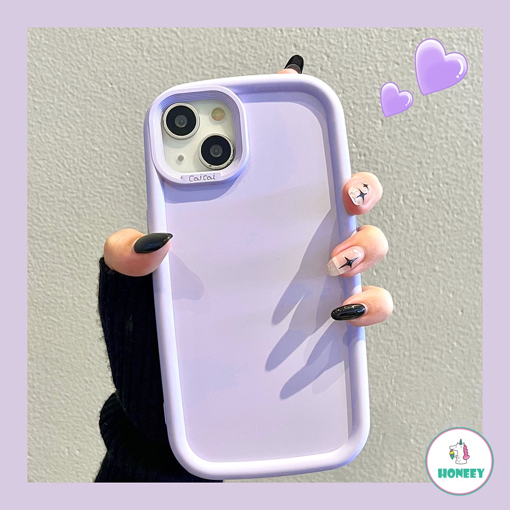 IPHONE Ins Segar Warna Permen Lucu Oval Case Kompatibel Untuk Iphone13 12 11 14 Pro Max Slide Perlindungan Lensa Shockproof Lembut TPU Cover