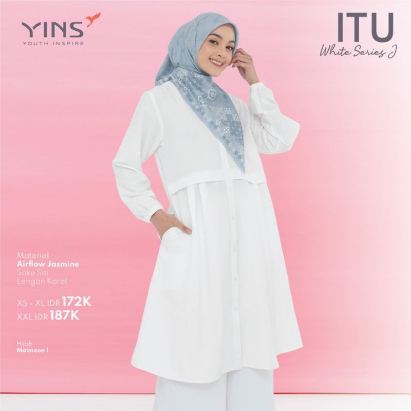 Blouse Tunik Wanita Nibras Putih Youth Inspire ITU 85