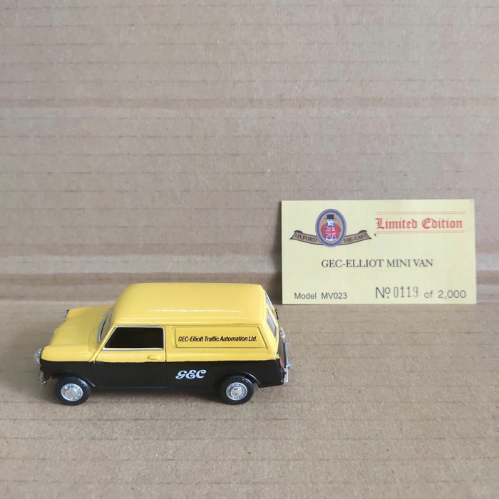 Oxford 1/43 Austin Morris Mini Panel Van GEC Elliot Made in China