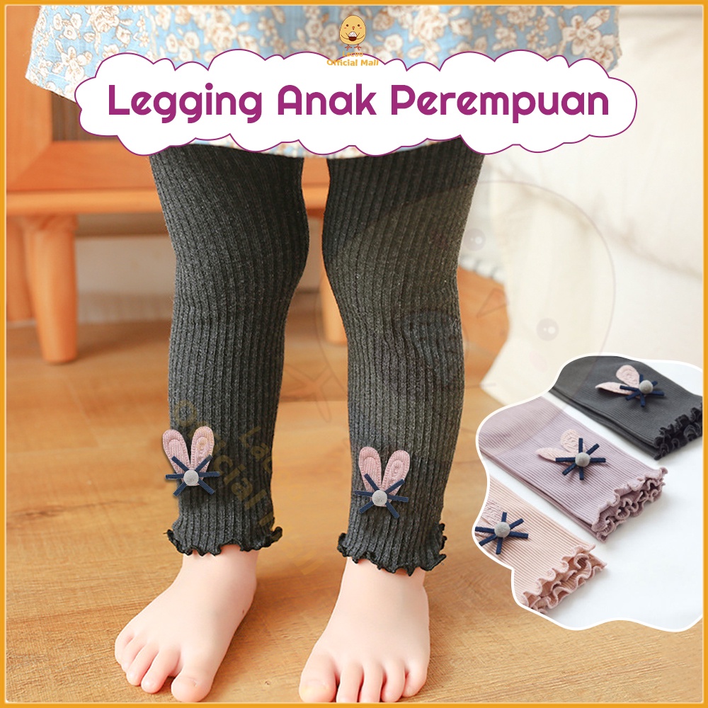 Lacoo Legging bayi anak cewek Celana panjang anak perempuan kelinci 1-6thn