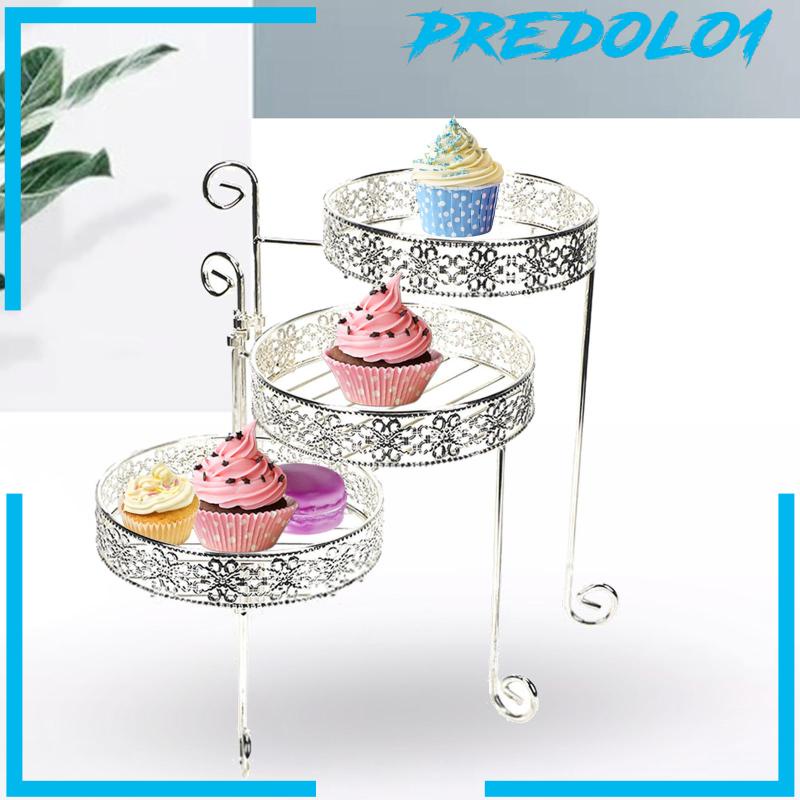 [Predolo1] Cupcake Stand Rotating Pastry Serving Dish Untuk Dekorasi Pindah Rumah