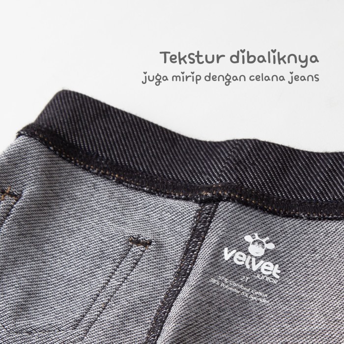 Velvet Junior - Jegging Pants BLACK | Celana Jegging Anak 0-6tahun
