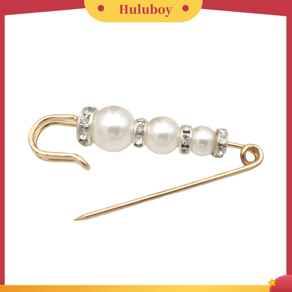 {Ready Stock} Bentuk Bunga Anti Ekspos Wanita Bros Pin Bersinar Berlian Imitasi Mutiara Imitasi Peniti Aksesoris Kostum