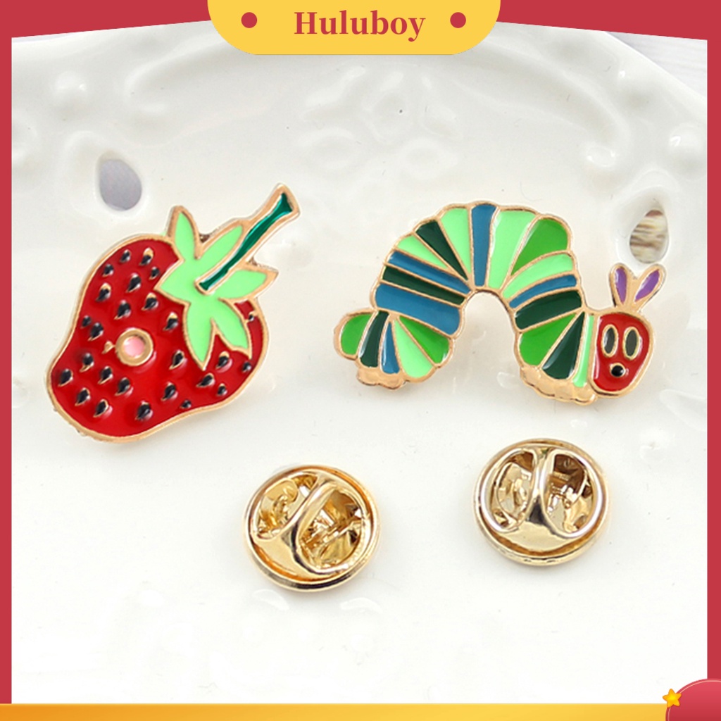 {Ready Stock} Bros Pin Bentuk Strawberry Portable Unisex Lucu Enamel Bros Pin Set Untuk Kehidupan Sehari-Hari