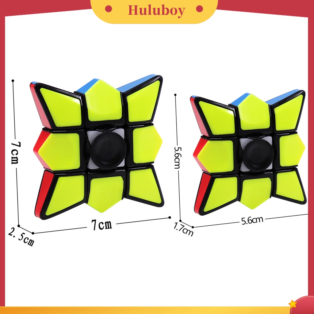{In Stock} Cube Spinner Mainan Fidget Spinner Kubus Anak-Anak Anti-Pereda Stress Fleksibel Warna-Warni Untuk Anak