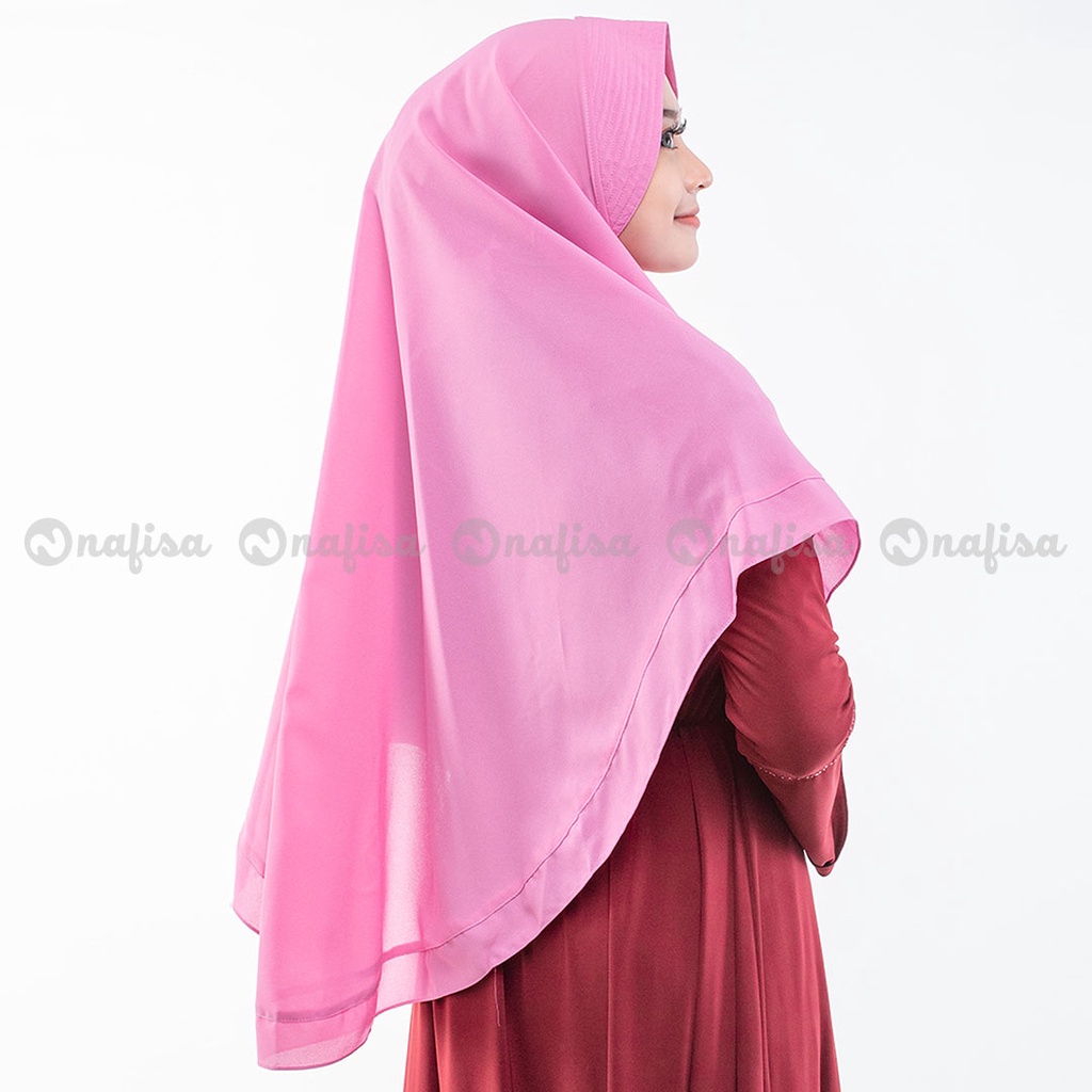 Jilbab OLSHOP Instan Feyza Alsava - Bergo Instan Diamond Crepe