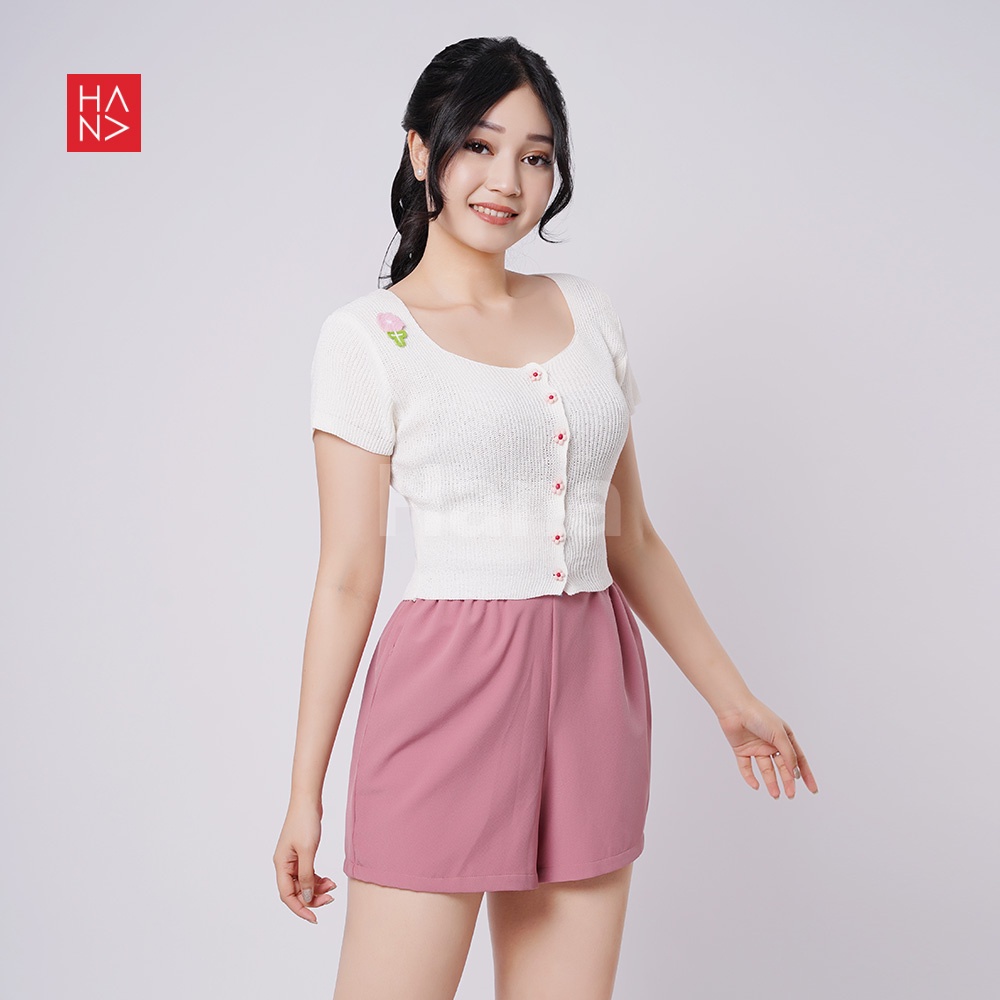 HanaFashion JKT - Messy Crop Top Atasan Wanita Korea - CT319