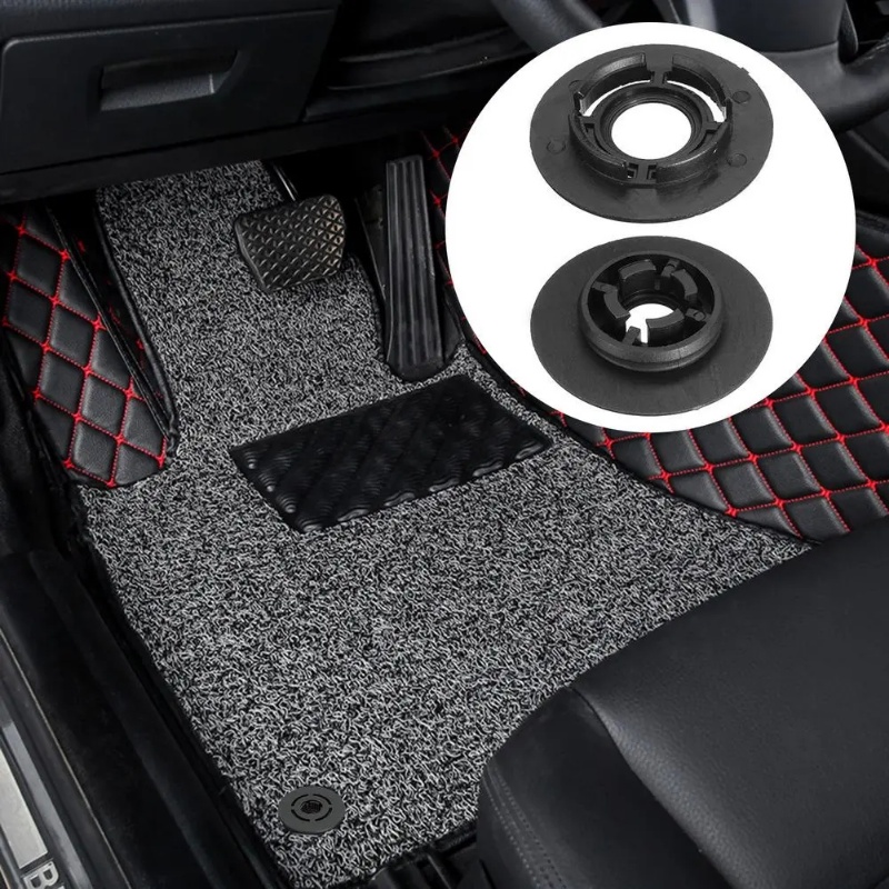 4pcs/set Portable Detachable Car Foot Mat Fixed Buckle/Karpet Otomotif Anti-slip Penahan/Gesper Alas Kaki Kendaraan Untuk VolksWagen