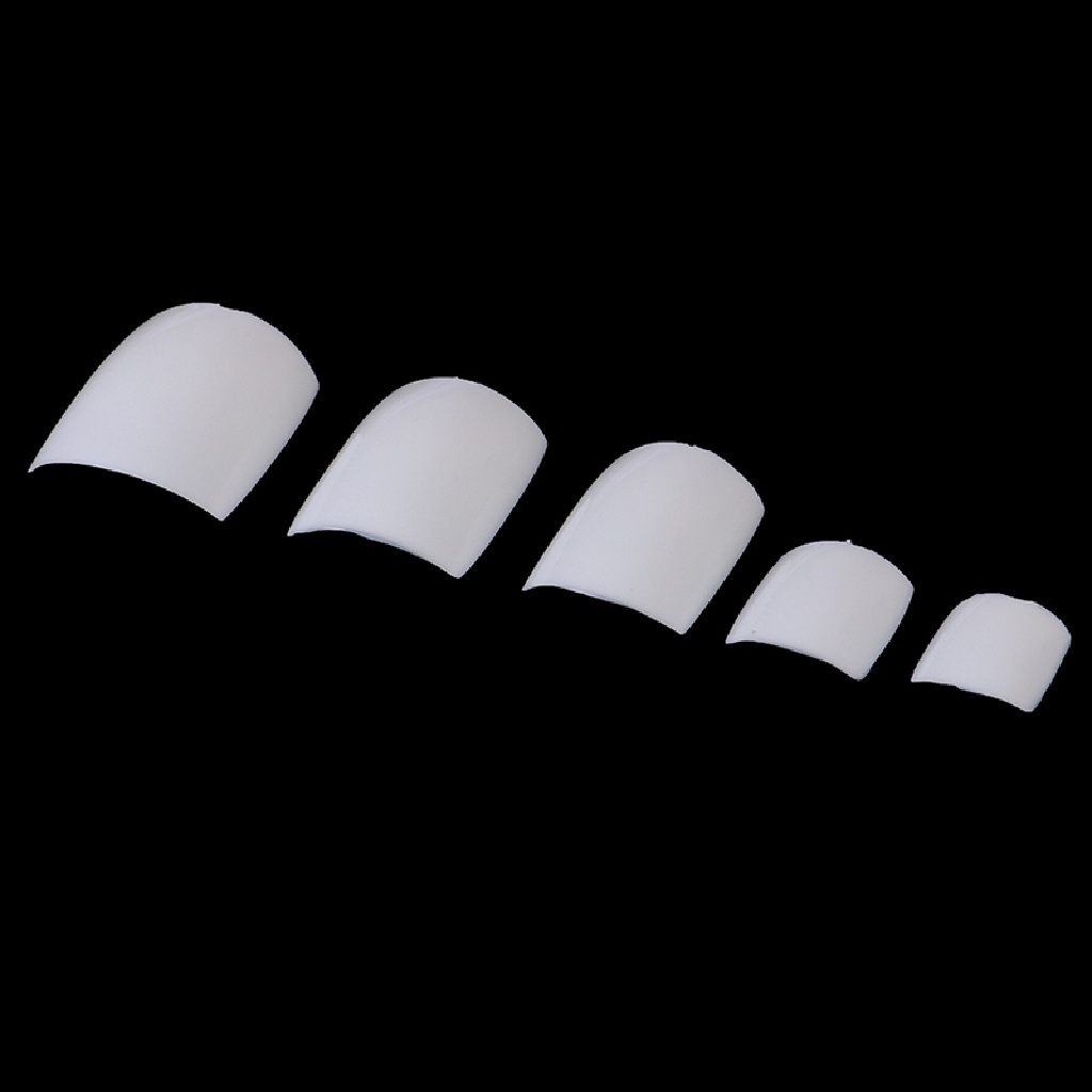 Ggg 100Pcs Acrylic Toe Kuku Palsu Tips Kaki Palsu Manicure Art Dekorasi Kuku Kuku ID