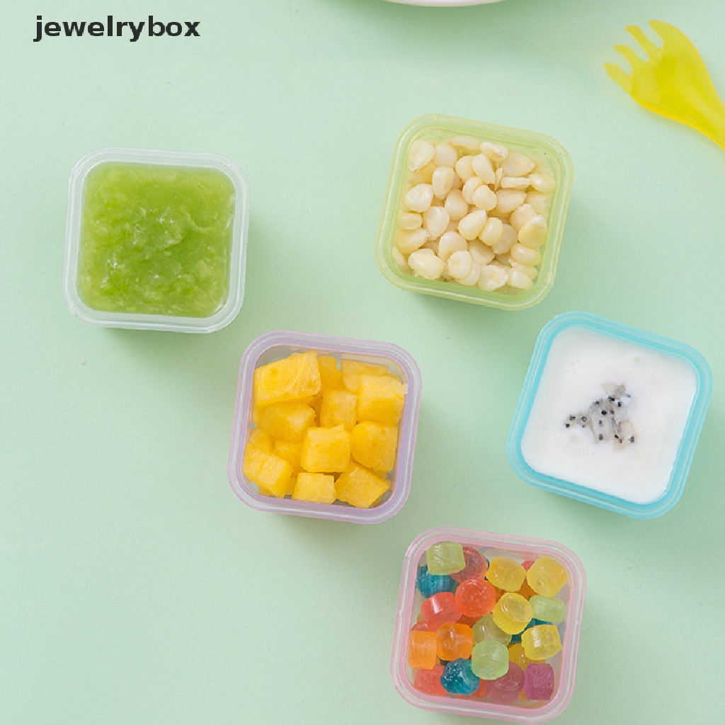 [jewelrybox] 60ml Leak Proof Reusable Food Storage Wadah Plastik Aksesoris Dapur Butik