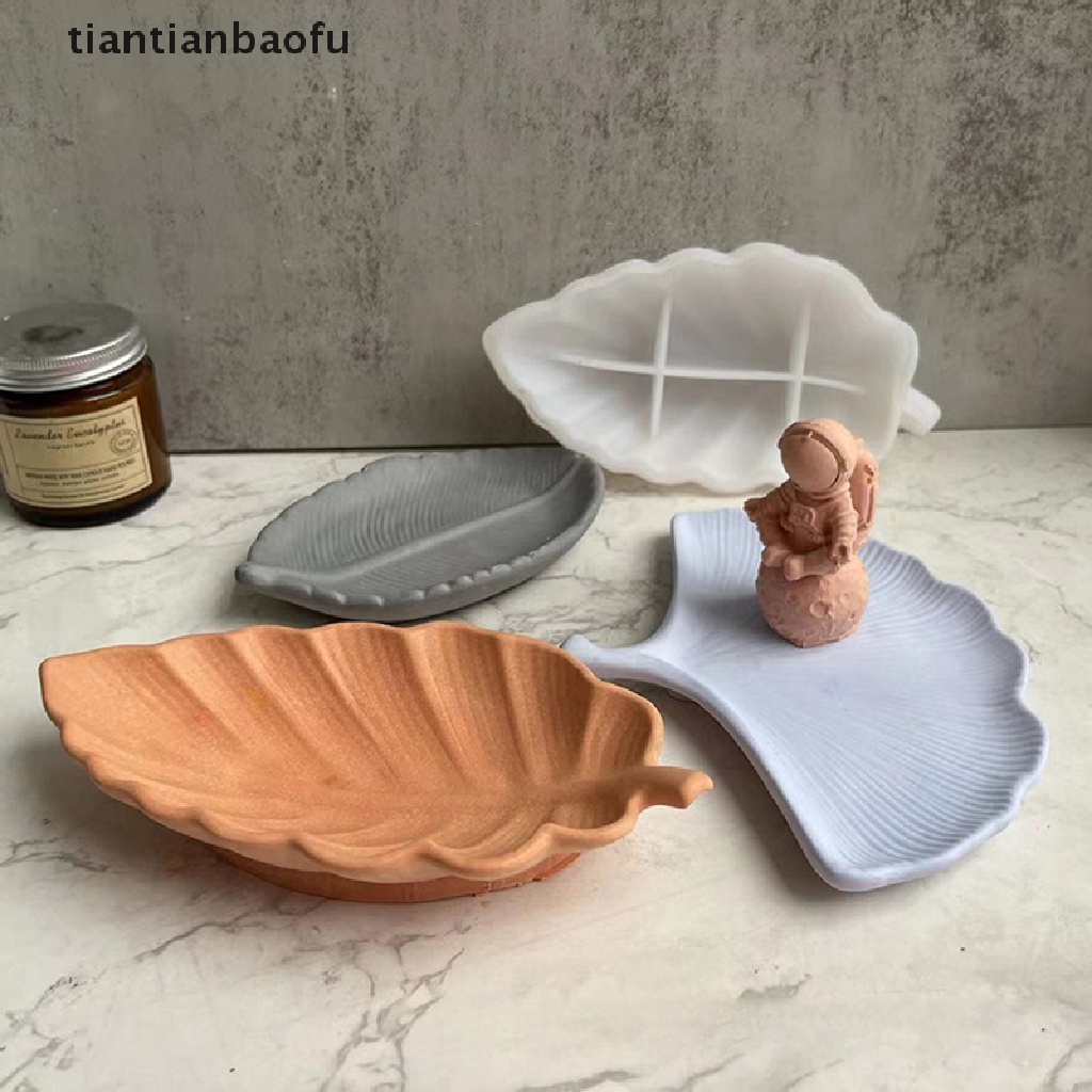 [tiantianbaofu] 1pc Ginkgo Leaf Leaves Maple Leaf Cetakan Silikon Handmade Leaf Tray Mould Butik