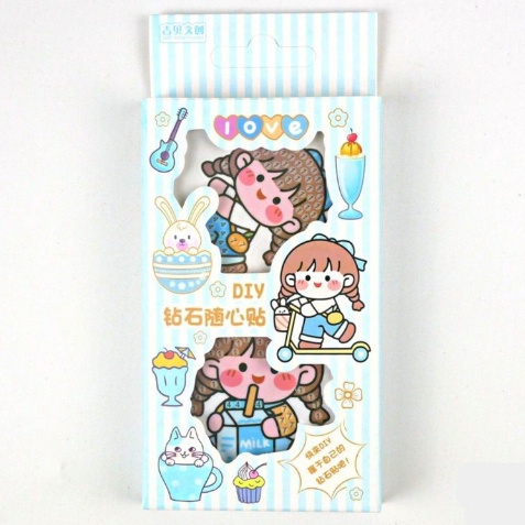 PA Mainan Anak - Sticker DIY Diamond Cutie Pop Sticker Motif Edukasi Painting Sticker Murah Sticker Korea SS228