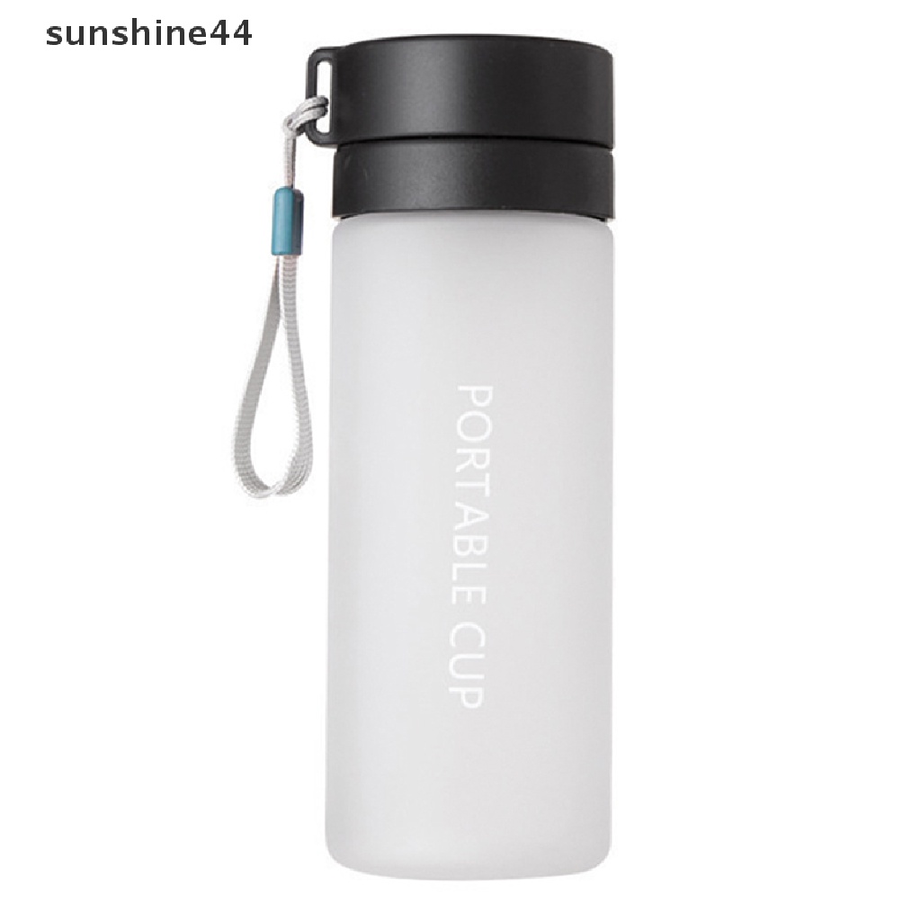 Sunshine 600ml Kapasitas Besar Olahraga Buah Lemon Jus Botol Minum Infuser Bening Portabel Botol Air Plastik ID