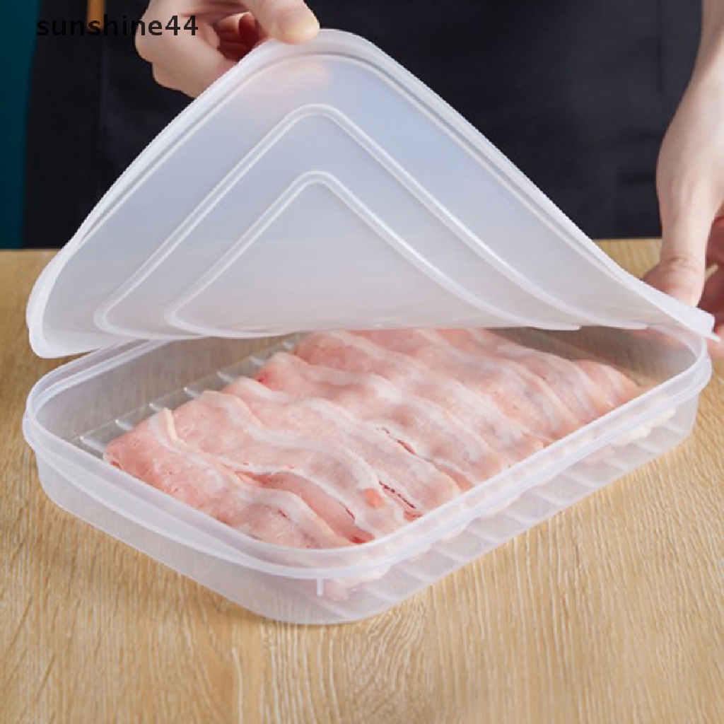 Sunshine Tempat Penyimpanan Kulkas Daging Ikan Kotak Penyimpanan Kulkas Sayur Storage Box ID