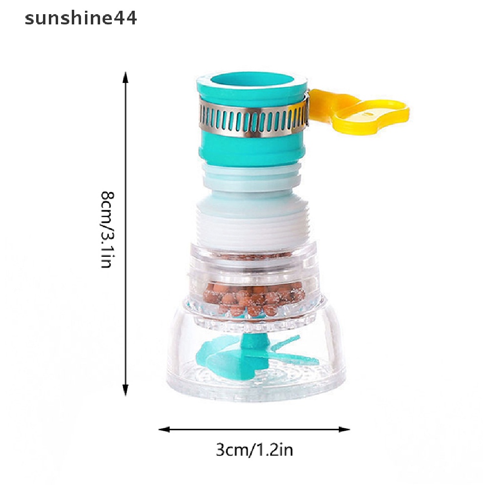 Sepatu Sunshine360° Rotag Faucet Booster Shower Alat Pemanjang Keran Wastafel Dapur Filter Air ID