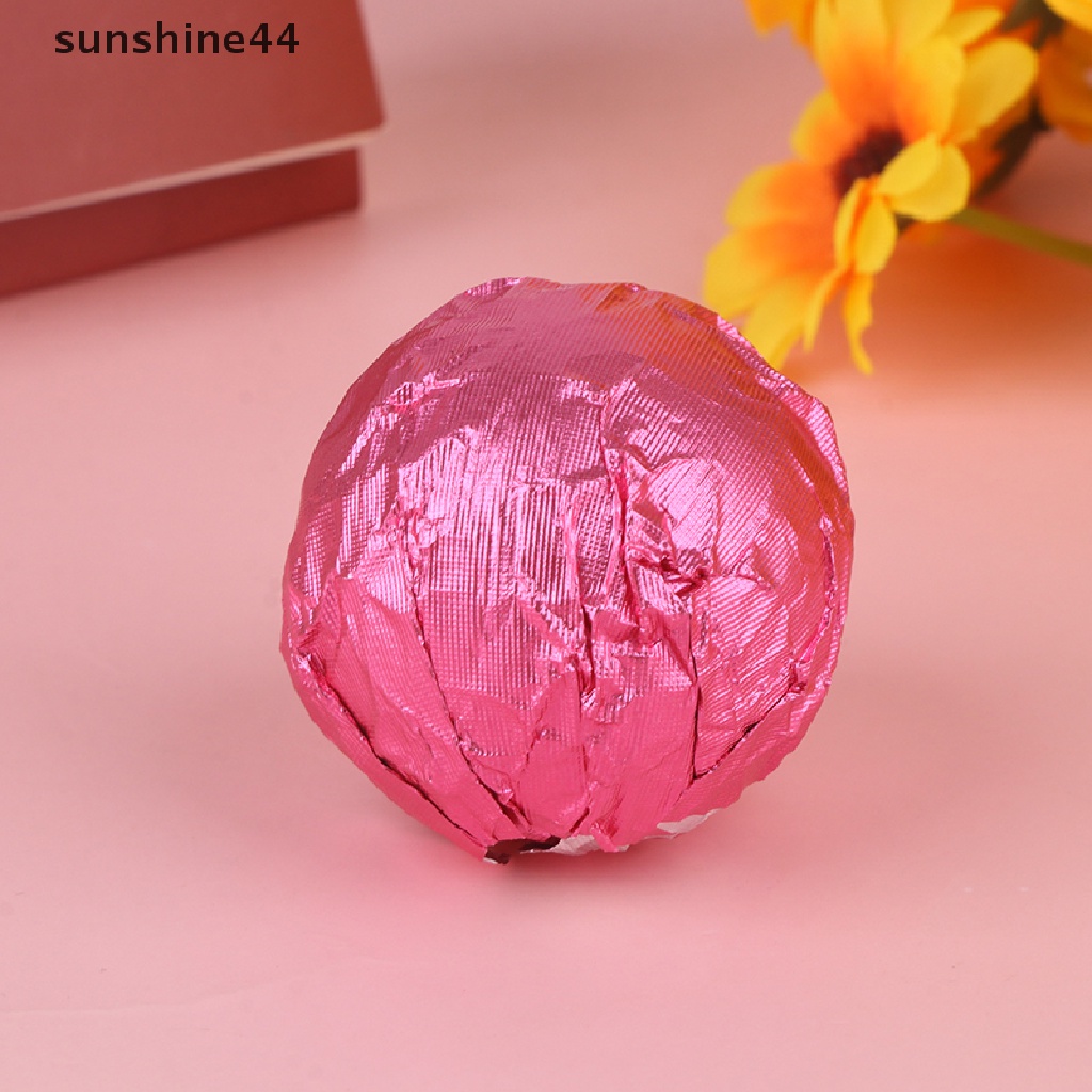 Sunshine 100Pcs/Pack Embossed Aluminium Foil Permen Coklat Cookie Wrapping Kertas Timah ID