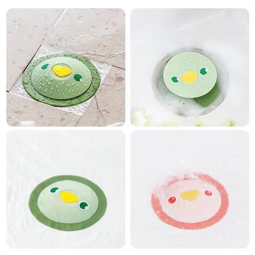 2pc Lovely Penguin Bathroom Sewer Deodorant Cover Kecoa Isolasi Floor Drain Cover Barang Kamar Mandi Yang Bagus