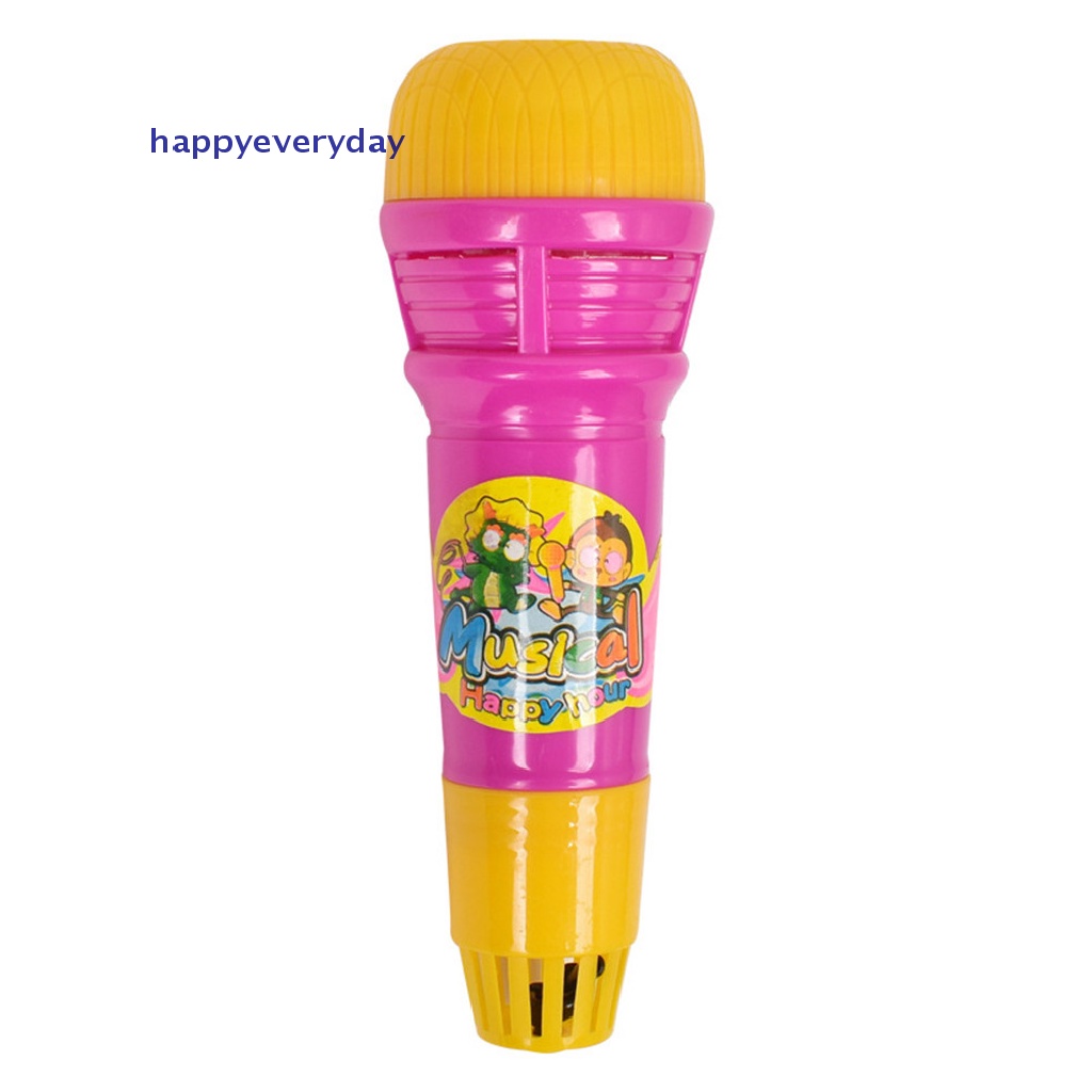 [happy] Echo Microphone Mic Voice Changer Mainan Hadiah Kado Ulang Tahun Lagu Pesta Anak 0 0 0 0 0 [ID]