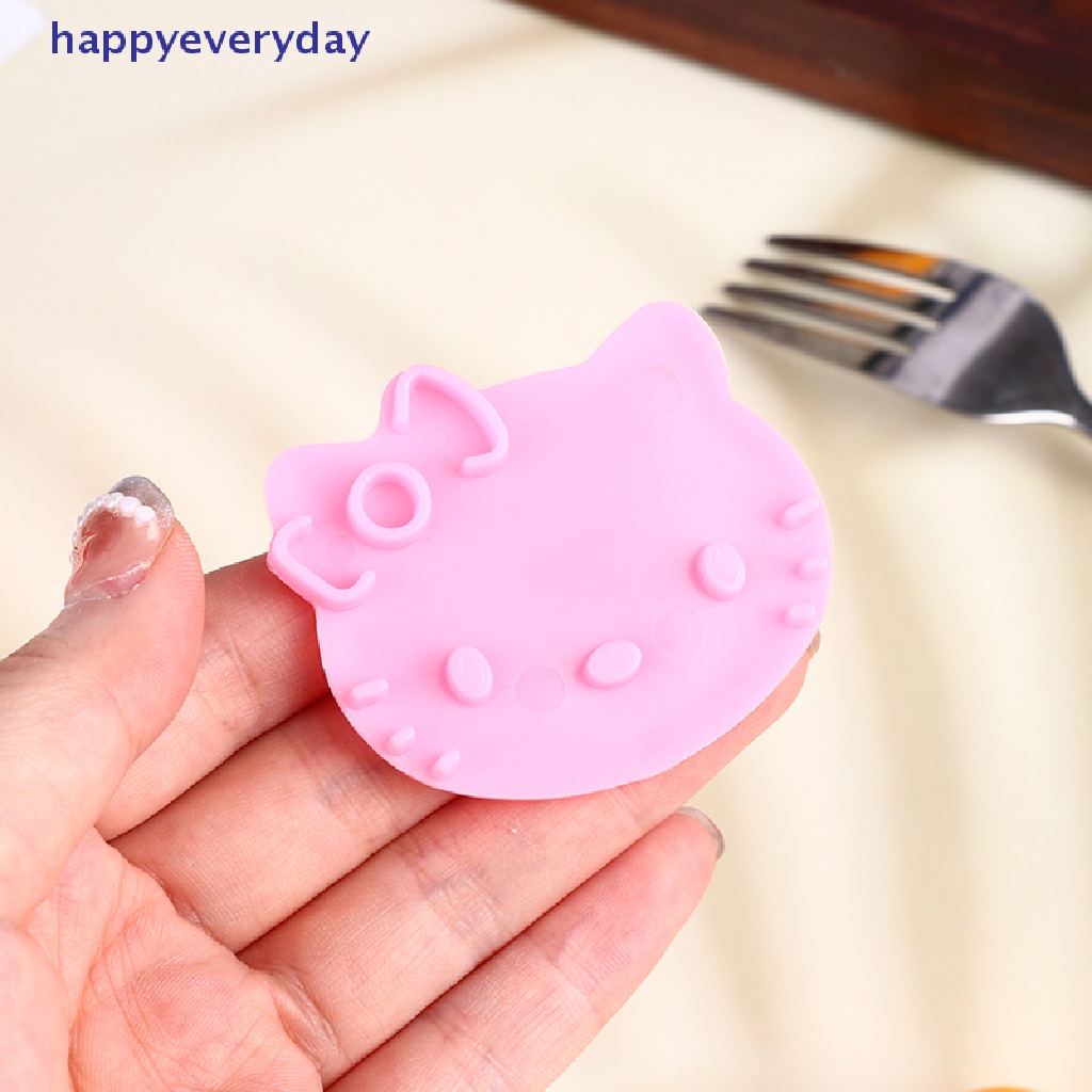 [happy] Kt Bentuk Kucing DIY Sandwich Mold Cutter Little Kitty Cat Shape Sandwich Mold Bread Cake Mold Maker Alat Dessert Sarapan Dapur Rumah [ID]