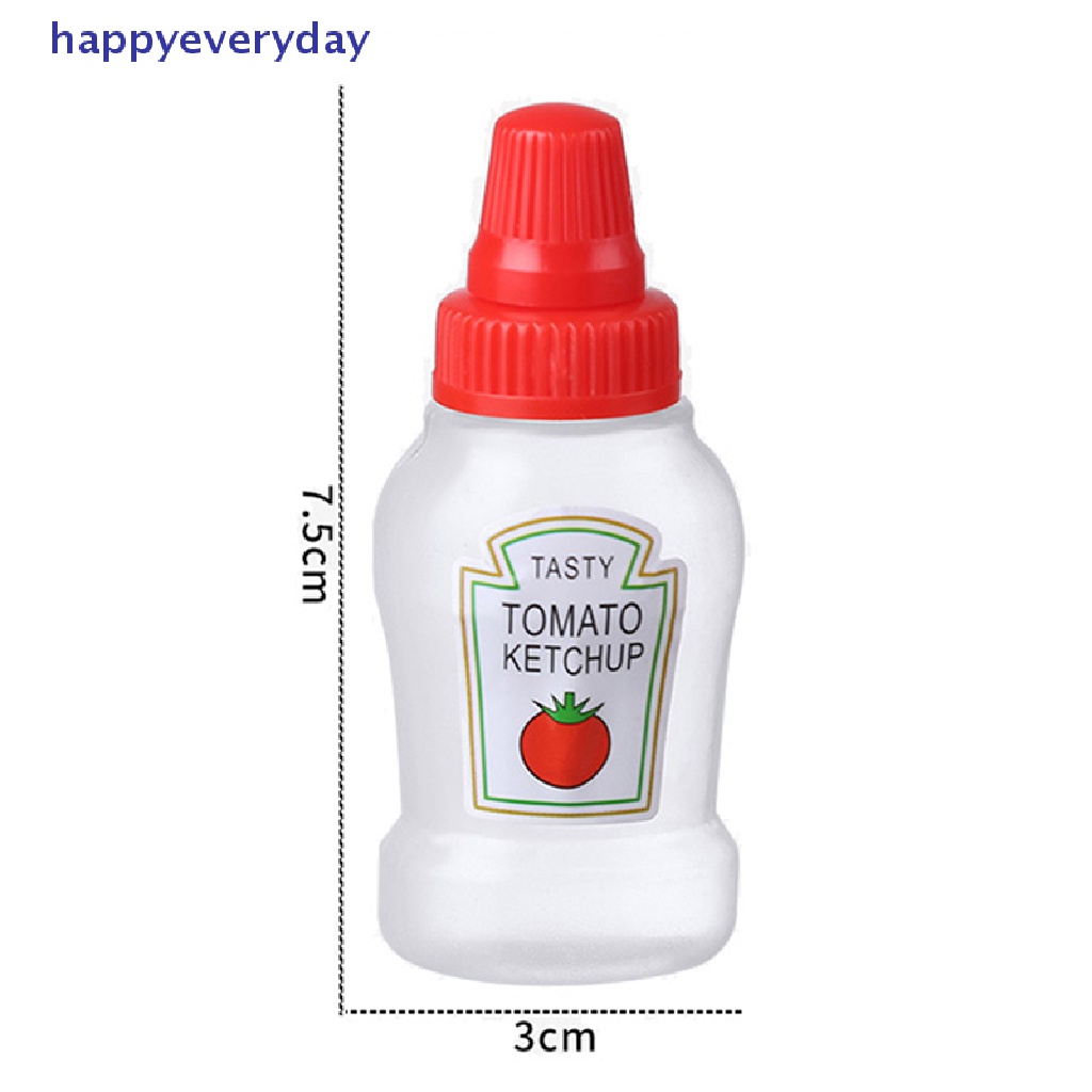 [happy] 2/3pcs Botol Kecap Tomat Mini Portable Wadah Saus Kecil Wadah Salad [ID]