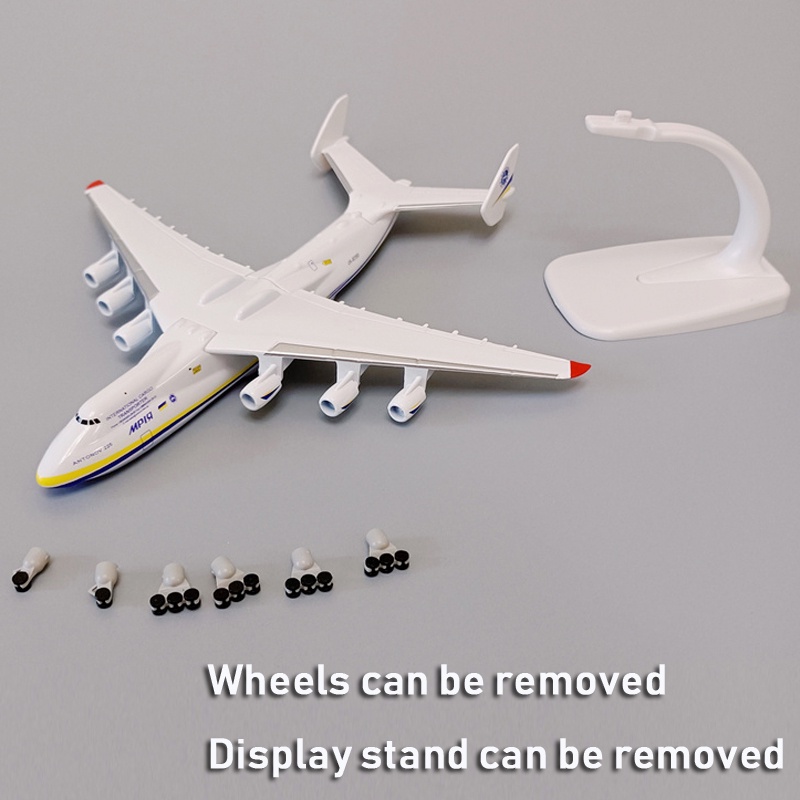 Alloy Uni Soviet Air ANTONOV 225model Pesawat Airlines An-225 Mriya Mainan Pesawat Diecast CARGO Terbesar Sedunia
