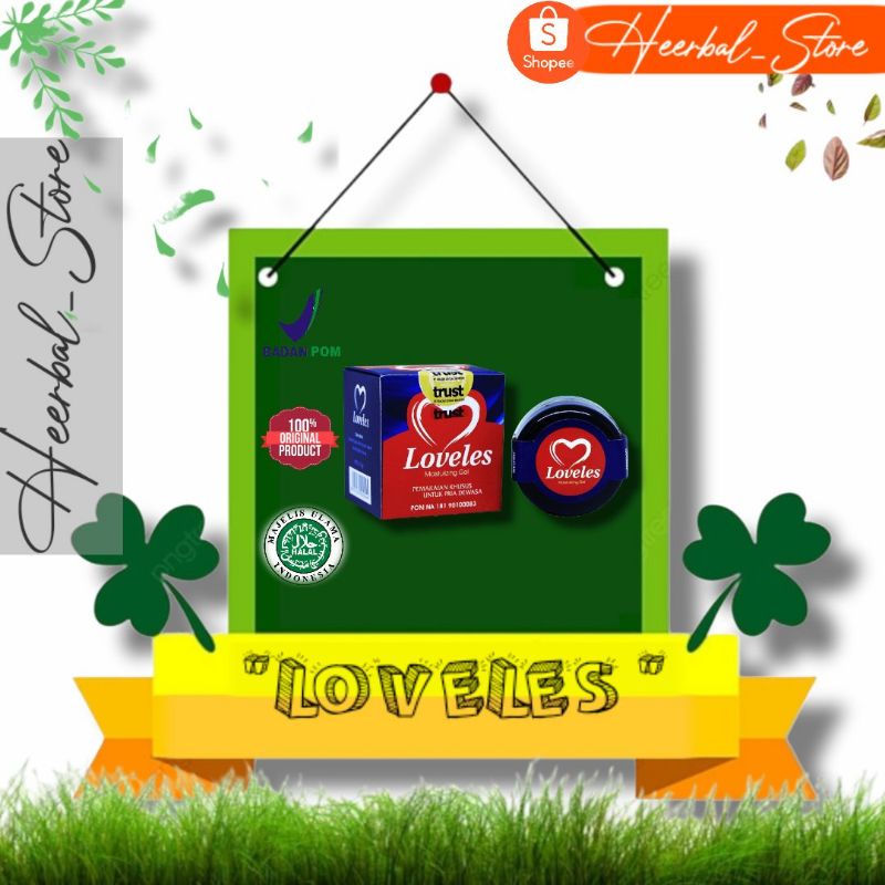 100% ORIGINAL LOVELES MOISTURIZING Gel asli_loveles original obat oles pria herbal alami