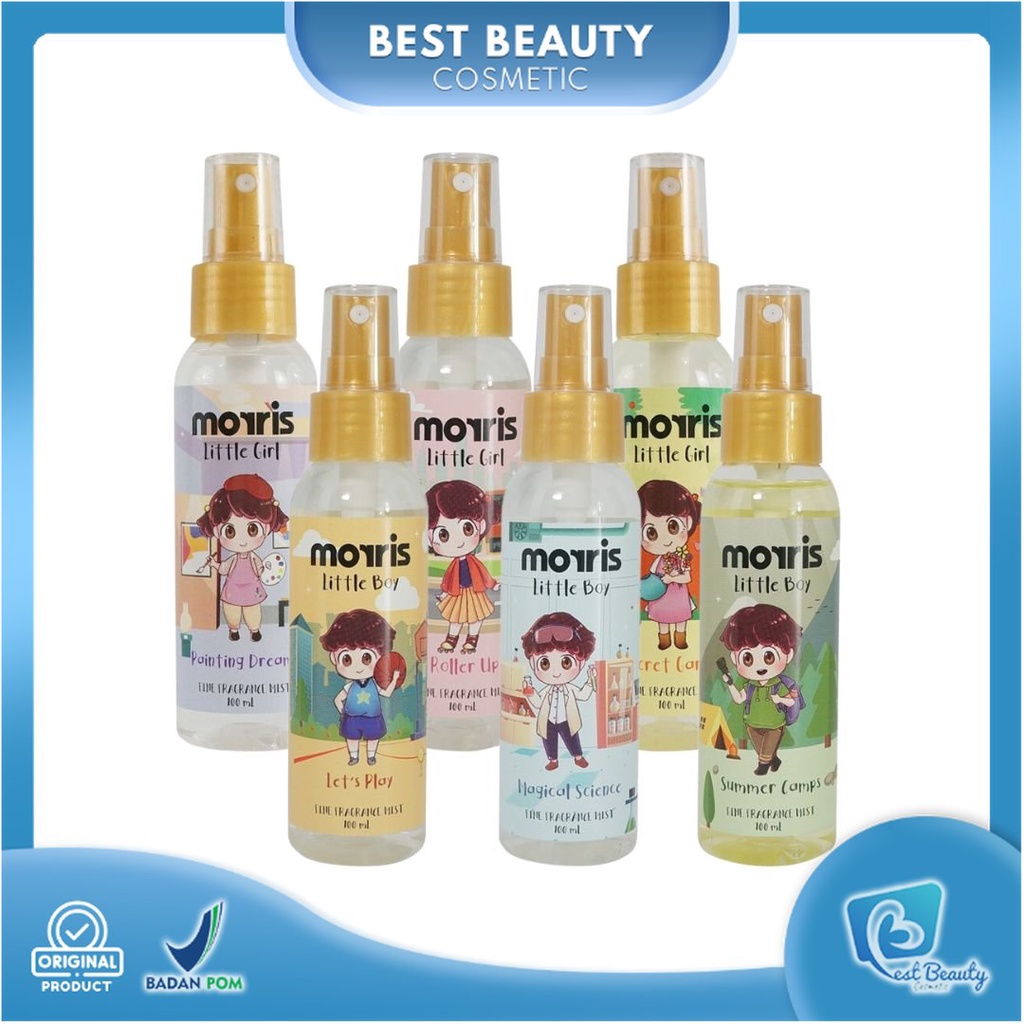 ★ BB ★ Morris Body Mist Spray Little Girls - Morris Fine Fragrance Mist Little Boy - 100ml - Parfum Anak Cewek - Parfum Anak Cowok