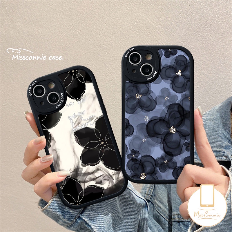 Casing Ponsel Motif Bunga Vintage Kompatibel Untuk iPhone 7Plus 11 14 13 12 Pro Max 8Plus XR X XS Max 6 6s 7 8 plus SE 2020 Lembut Tpu Mewah Retro Bunga Shockproof Back Cover