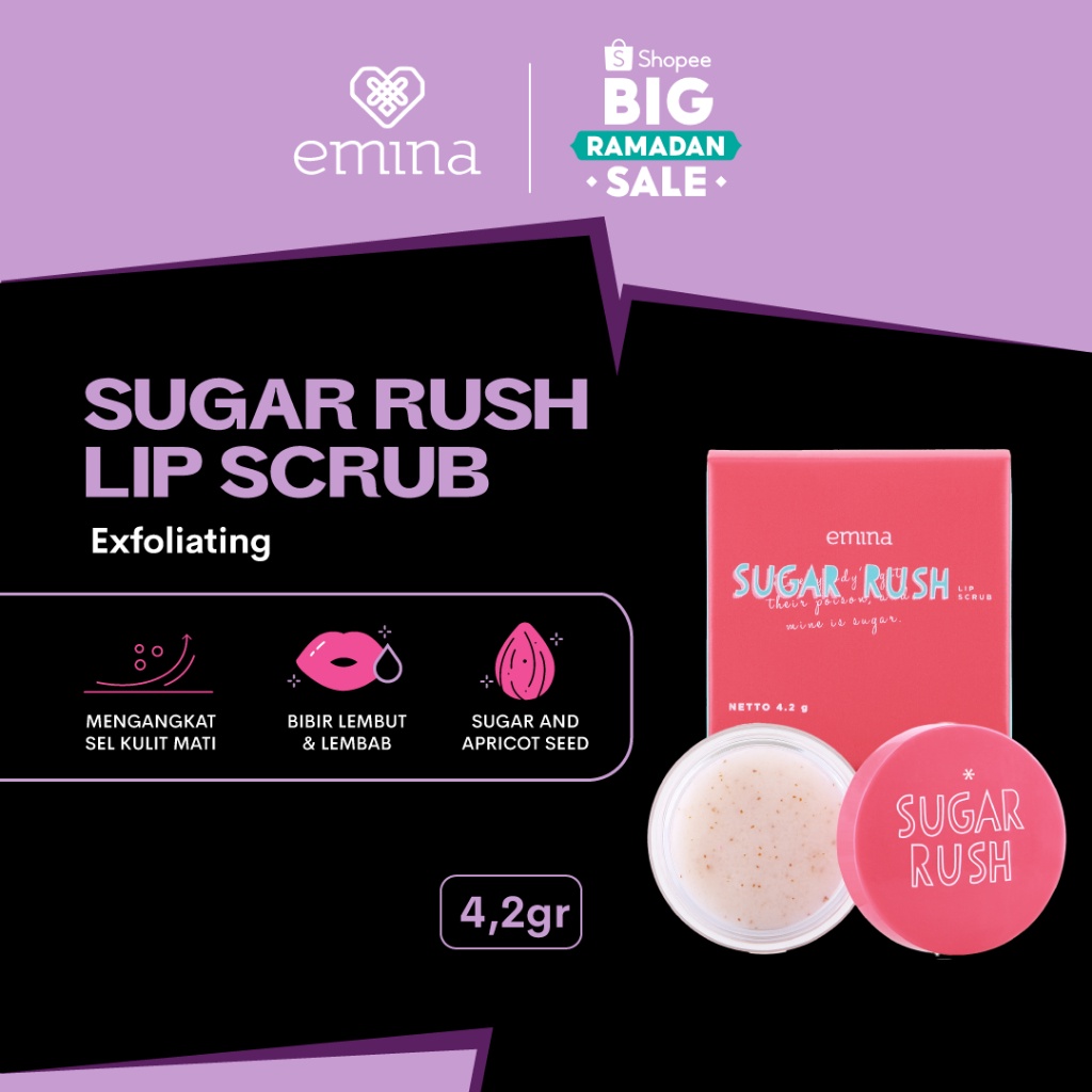 Emina Sugar Rush Lip Scrub 4.2 g