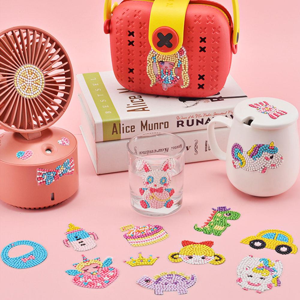 Timekey 5D Berlian Lukisan Stiker Kit Untuk Anak-Anak Kreatif DIY Seni Kerajinan Lukisan Diamonds Paint Dengan Angka Untuk Anak Dewasa Pemula DGA1